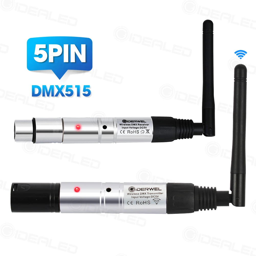 Dmx светильник беспроводной 5pin dmx512 передатчик приемник эффект 2 4 GISM радиус связи 500