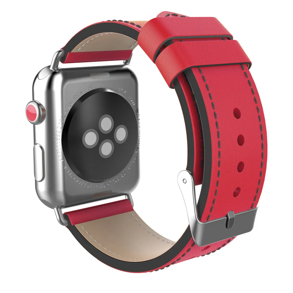 Коровьей кожаная Петля ремешок для apple watch iWatch серии 3/2/1 Тиффани синий разные