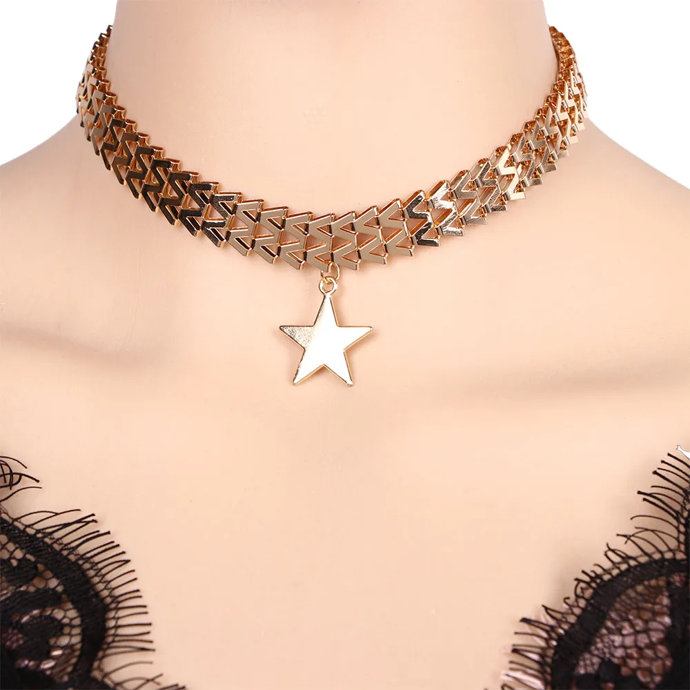 Женское Ожерелье-чокер с подвеской в виде звезды | Украшения и аксессуары