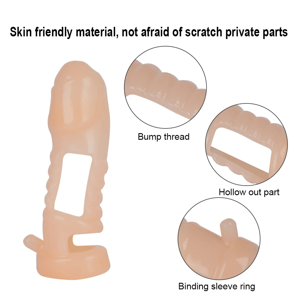 Многоразовые презервативы кольцо для пениса манжета увеличения мужского t пенис