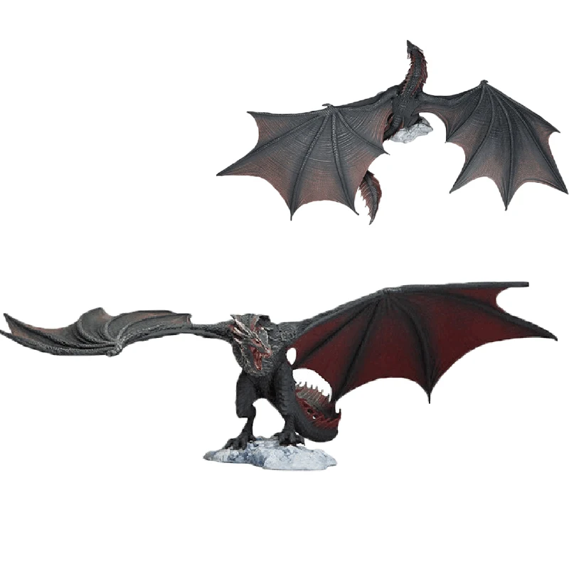 Drogon Viserion ледяной дракон Rhaegal ПВХ фигурка модель игрушки кукла подарок|Игровые