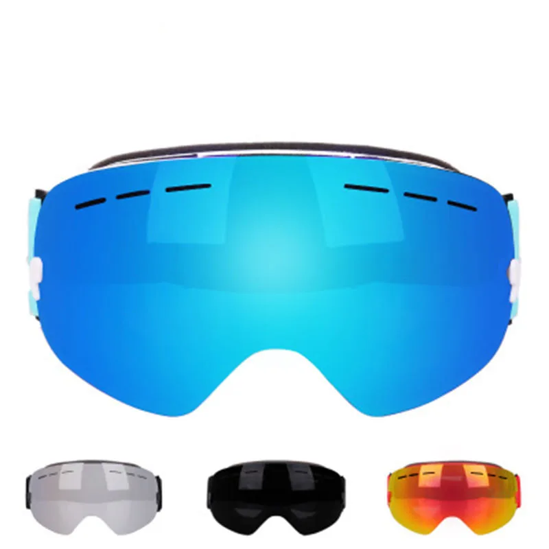 

New ski glasses spherical double anti-fog goggles anti-snow goggles mountaineering mirror myopia UV protection