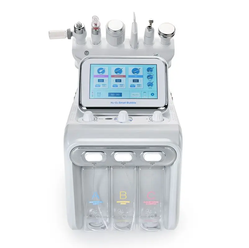 

Fast Shipping!! 6 In 1 H2O2 Water Oxygen Jet Peel Hydra Beauty Skin Cleansing Hydra Dermabrasion Face Machine Water Aqua Peeling