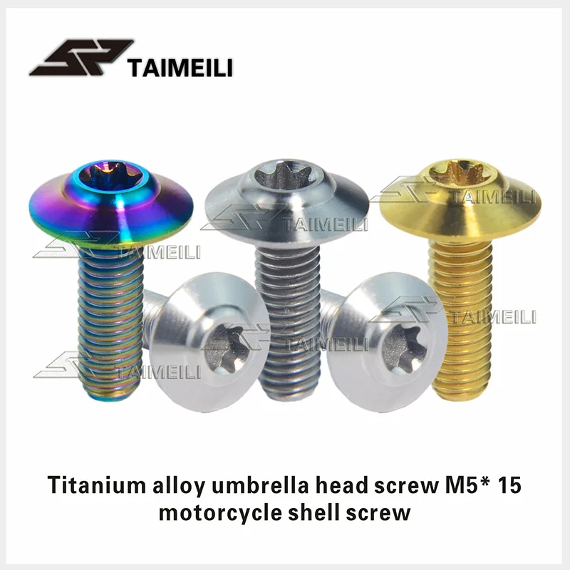 

TAIMEILI Titanium alloy umbrella head screw M5 x 15/20mm motorcycle refitted 1pcs
