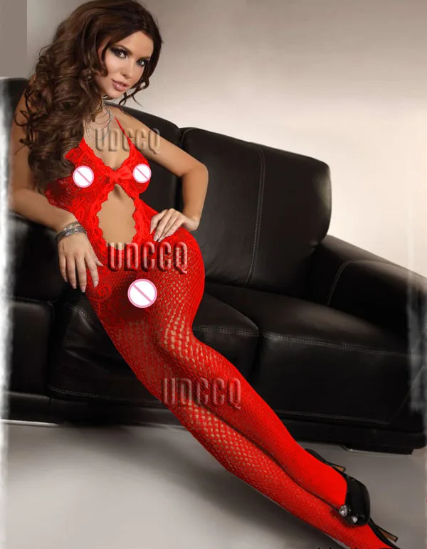 Сексуальное кружевное платье с фактурой в виде рыбной сети Косплей Пижама