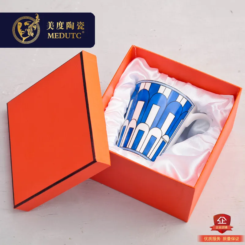 Фарфоровая кофейная кружка чайная чашка из костяного фарфора дизайн лошадей