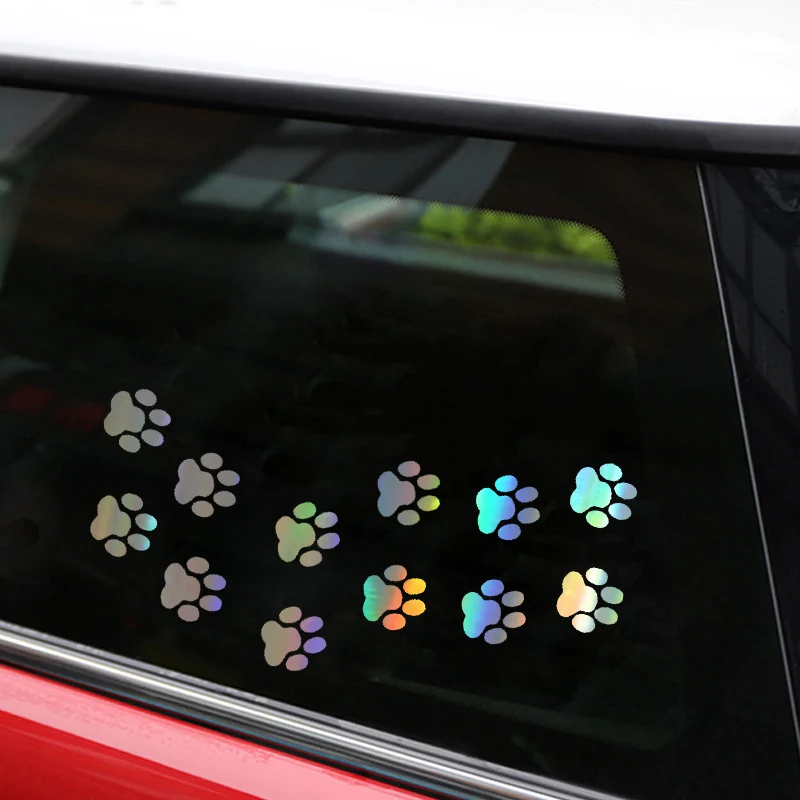 Автомобильная наклейка животные кошка лапа принты виниловая смешная аксессуары