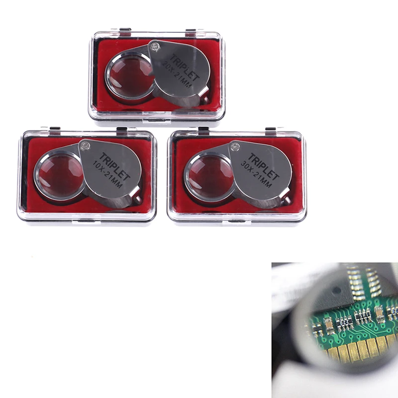 

Ювелирные очки, оптическое стекло, лупа, увеличительное стекло, светодиодсветильник Мини Лупа, пластиковые ручные линзы