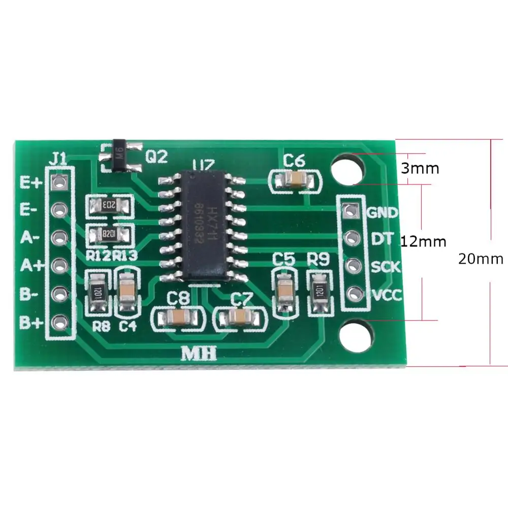 

500g Scale Load Cell Weight Weighing Sensor +HX711 24bits AD Module for Arduino DIY RCmall