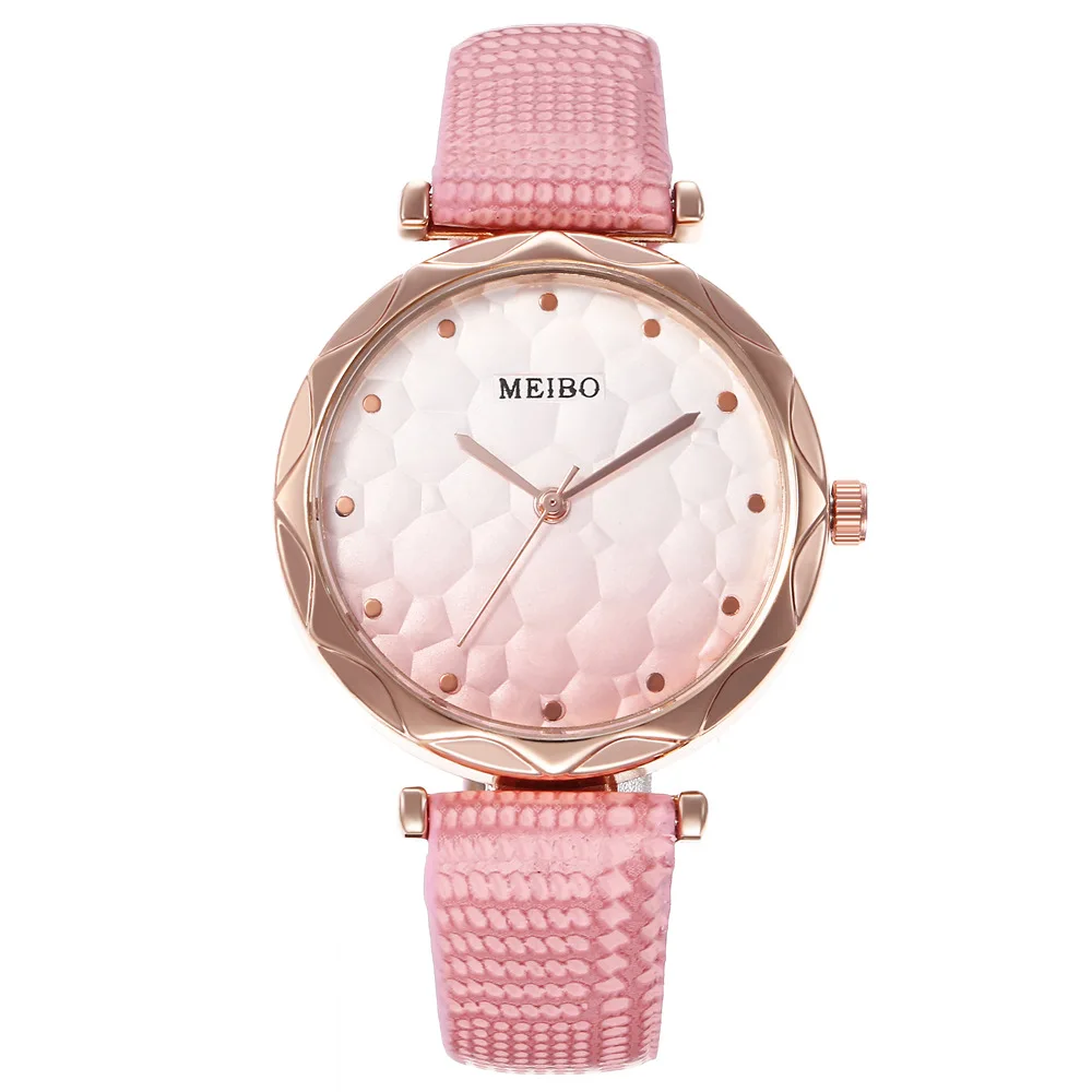 

Leather Watches For Women Simple Black Casual Dress Quartz Clock Ladies Wrist Watch