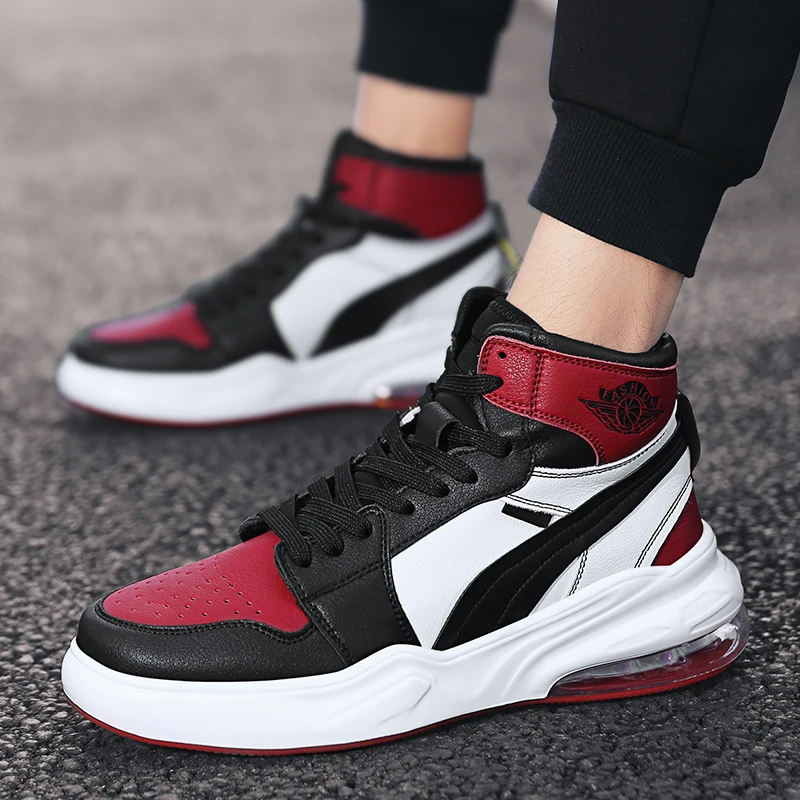 Мужская баскетбольная обувь Zapatillas Deportivas Hombre высокие ботильоны AJ1 тренировочные