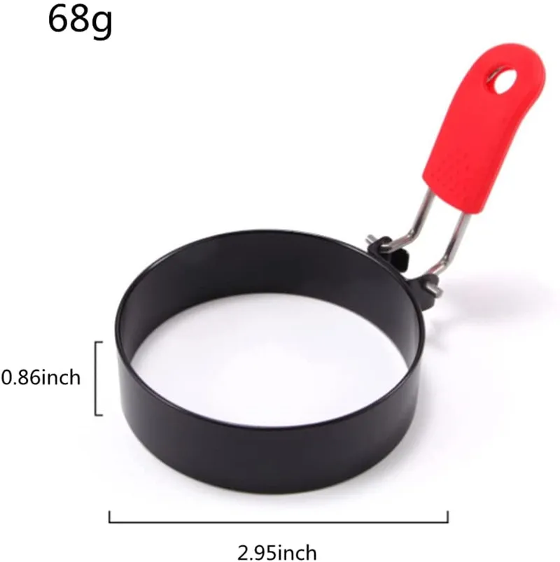 Кольца для жарки яиц 2 шт. антипригарные из нержавеющей стали |