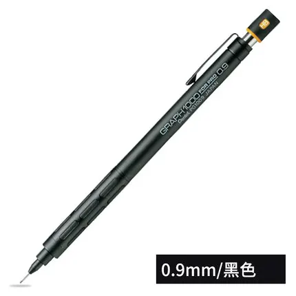 0.9 1 шт. Pentel graph0.3 мм/0,5 мм/0,7 мм/0,9 мм PG1000 для профессионального классического механического рисования, карандаш для рисования, механический карандаш - Цвет: 0.9