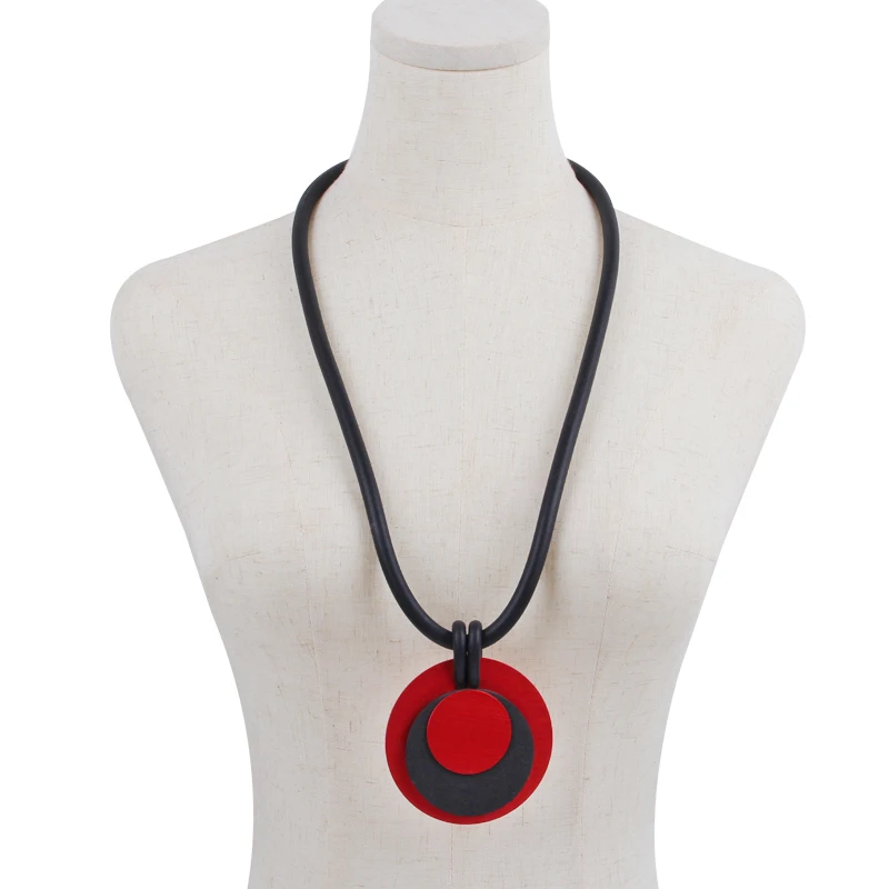 

Ожерелье женское многослойное из металлического сплава, с красной подвеской, в стиле бохо, 2021