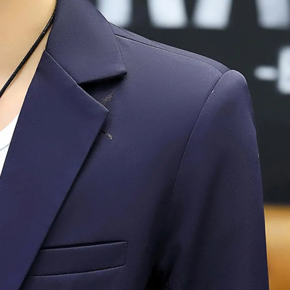 

Fashion Men Blazers Brand 2021 Korean Style Men's Blazers and Jacket Slims Fit Solid Casual Suits Jacket costume homme