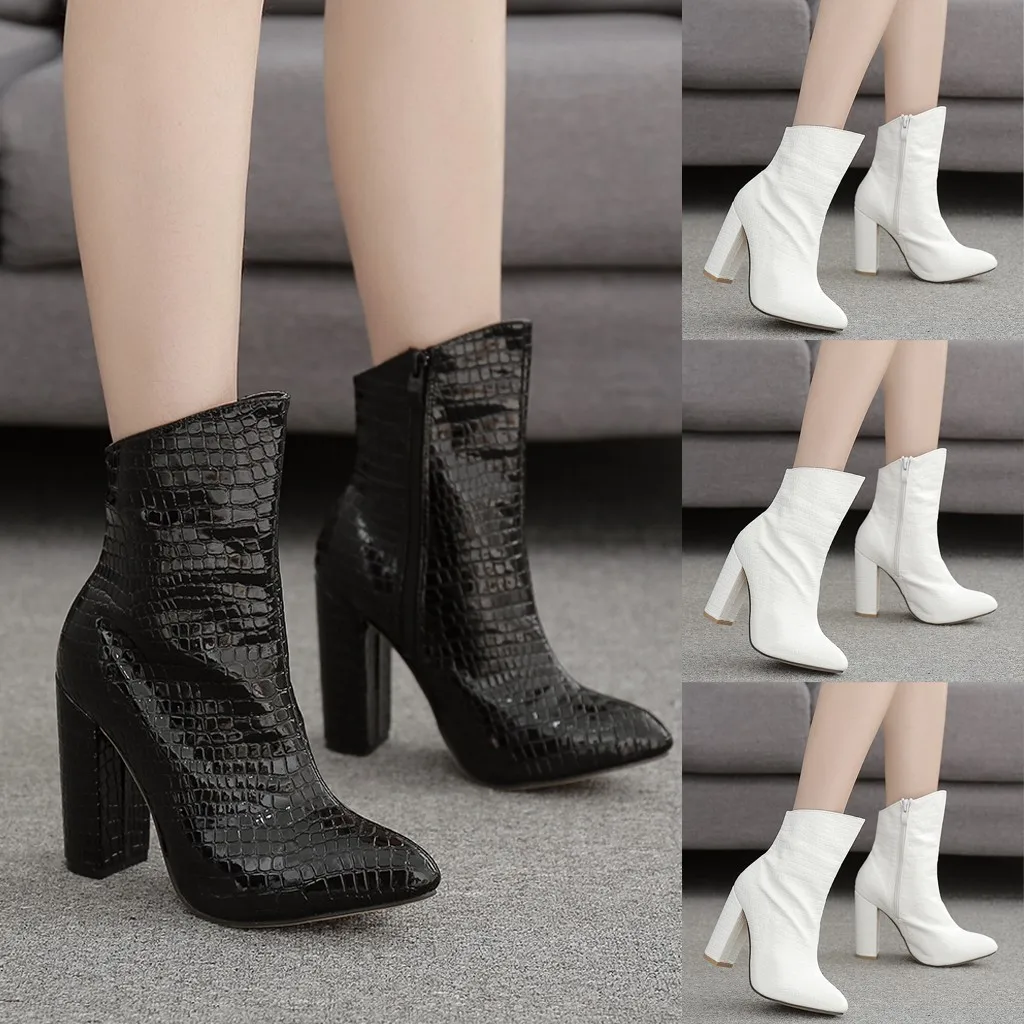 2020 г. Весна зима новые женские зимние ботильоны Повседневные Вечерние короткие