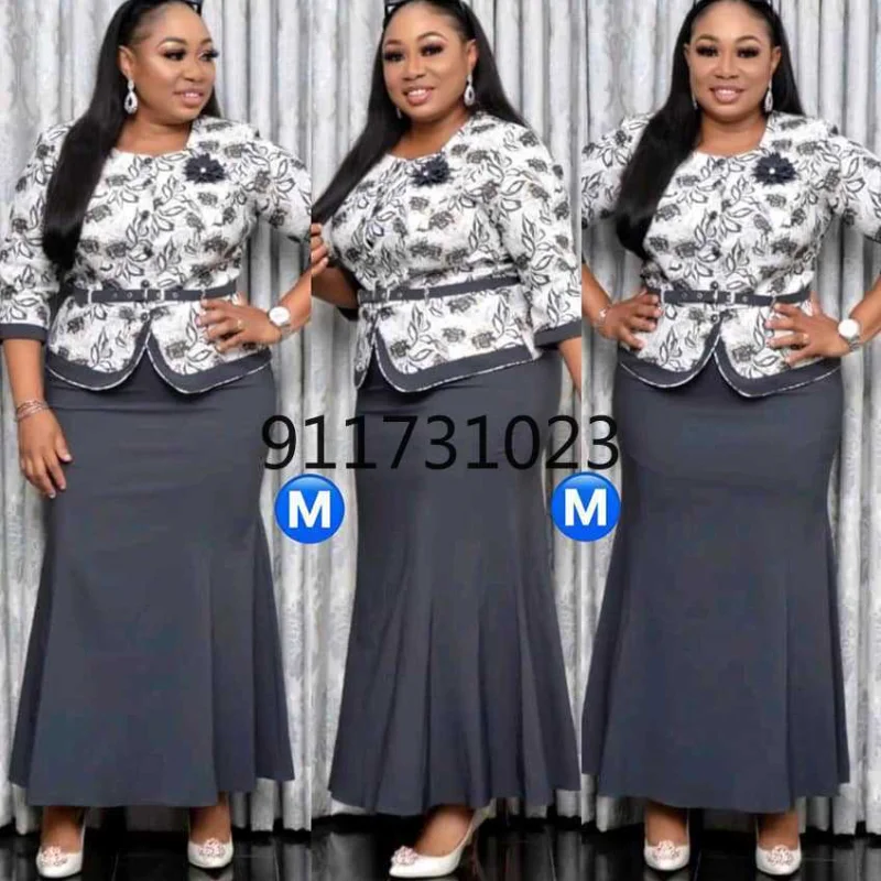 Одежда в африканском стиле для женщин на весну и осень женские комплекты из двух