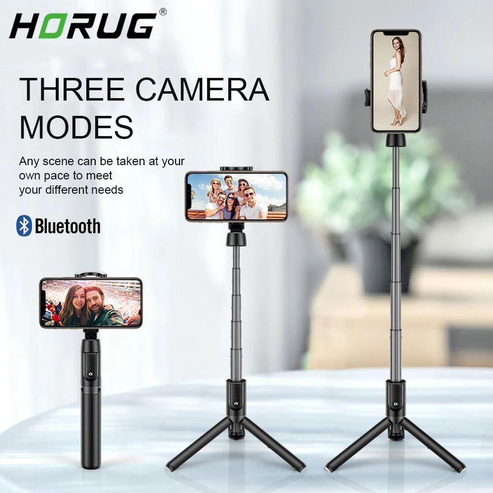 Беспроводная Bluetooth селфи палка HORUG мини Трипод монопод для iPhone Huawei Xiaomi выдвижной