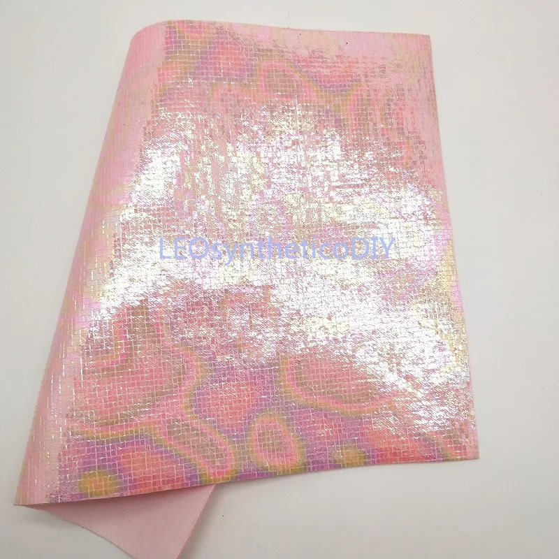 Радужная ткань из искусственной кожи 21x29 см кожаные листы синтетической для