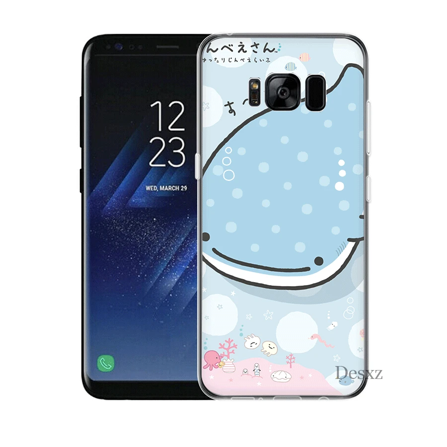 Чехол для мобильного телефона samsung Galaxy J7 J6 J5 J3 J2 J1 Prime Твердый чехол Япония Kawaii Whale