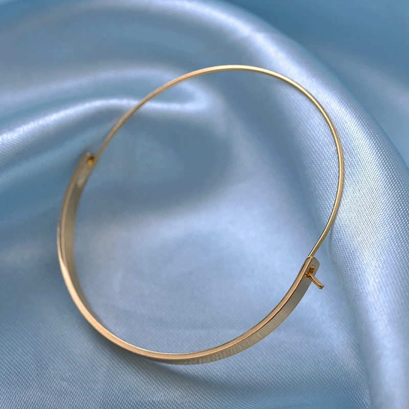 Модные элегантные большой круг обруч серьги ювелирные изделия минималистичные