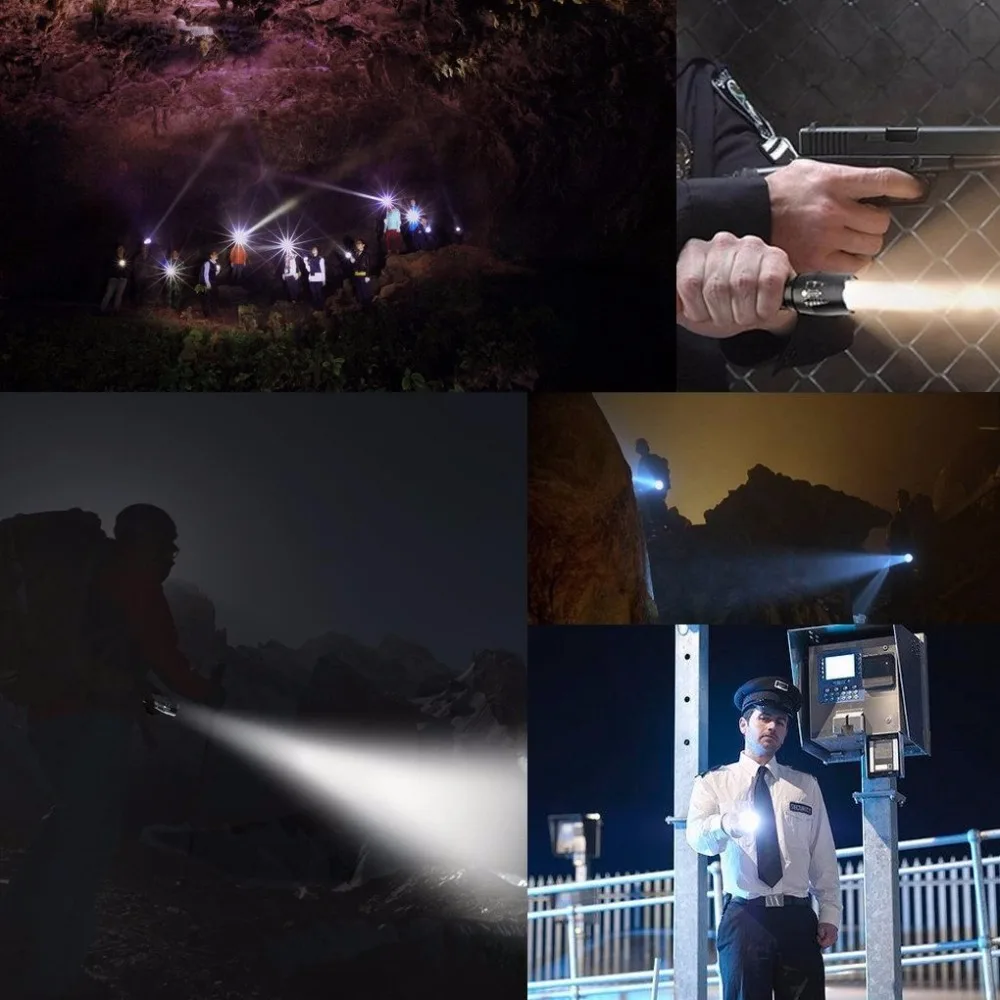 5000LM Led Flashlight USB Rechargeable Flash light with usb XML T6 portable Zoomable Lantern 3-Modes torch for 18650 battery | Лампы и