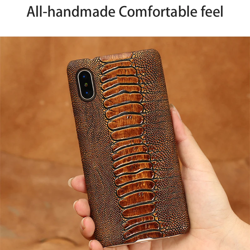 Genuine Leather Phone Case For Samsung Galaxy S8 S9 Plus Lizard Texture Back Cover S7 Edge A5 A7 J3 J5 J7 2017 Cases |