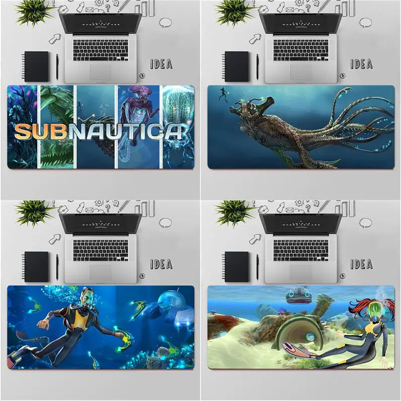 

FHNBLJ высокое качество Subnautica силиконовый большой маленький коврик для мыши игровой резиновый компьютерный игровой коврик для мыши