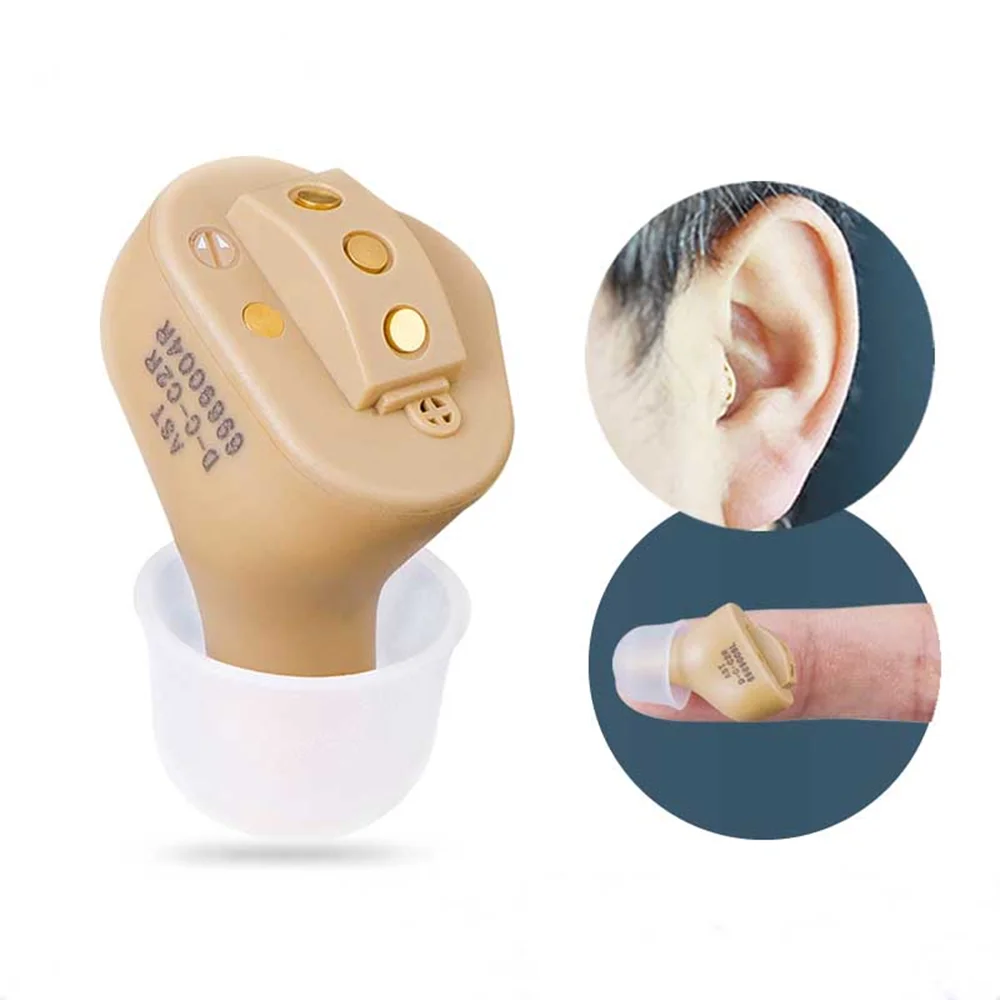 

Pocket 8 Channels Invisible CIC Manual Digital Ear Rechargeable High Power Sound Amplifier Hearing Aid For Deafness Elder People