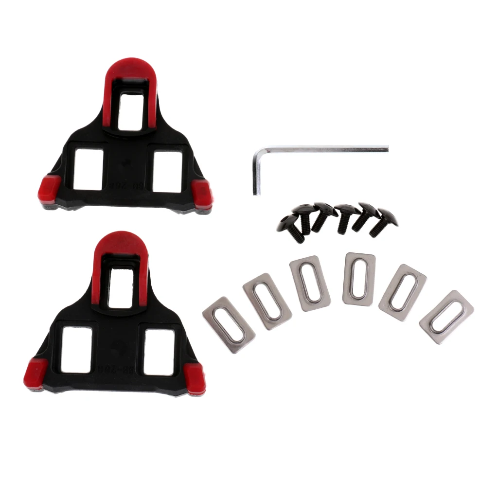 2 шт. дорожные велосипедные клипсы 6 градусов самоблокирующиеся шипы для педалей