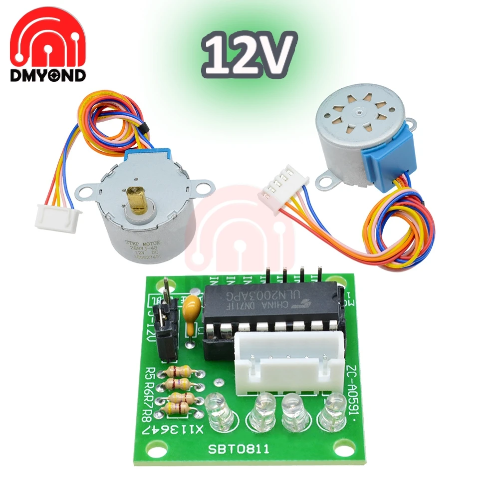 Партиями по 5 комплектов умная электроника 28BYJ-48 5V 12V 4 фаза DC уменьшения Шестерни