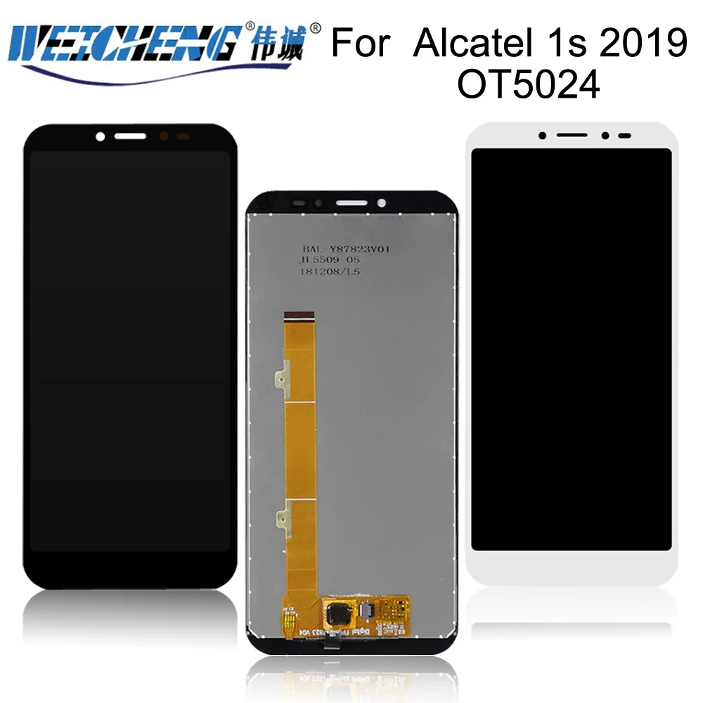 ЖК-дисплей 5 дюйма для Alcatel 1s 2019 5024 ot5024 + панель сенсорного экрана в сборе замена 5024A