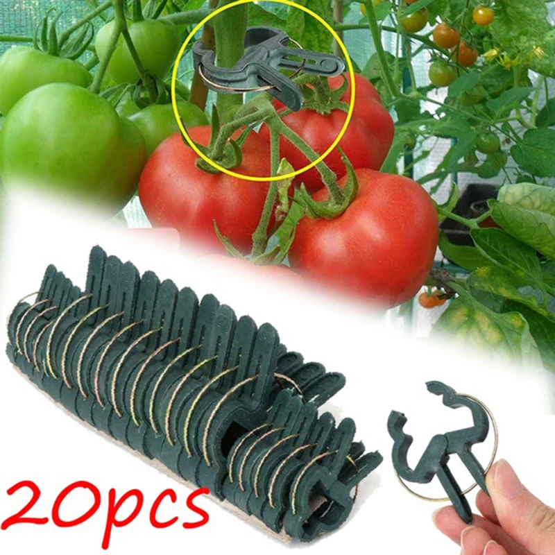 

20Pcs Reusable Plant Clips Gardening Clips Supporting Stems Stalks And Vines Plants Flower Garden Tool