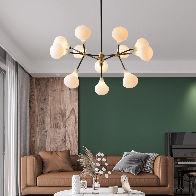 Люстра в скандинавском стиле современное освещение для кухни островка домашнее