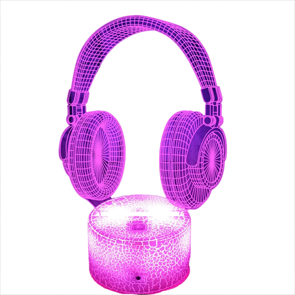 

Настольная лампа, маленькая разноцветная Сенсорная лампа, 3D ночсветильник для игровой комнаты, настройсветильник освещения