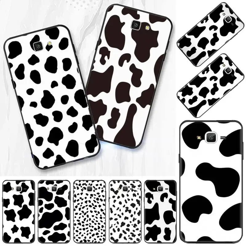 

Cow Milk Black White Phone Case For Samsung Galaxy J2 J4 J5 J6 J7 J8 2016 2017 2018 Prime Pro plus Neo duo