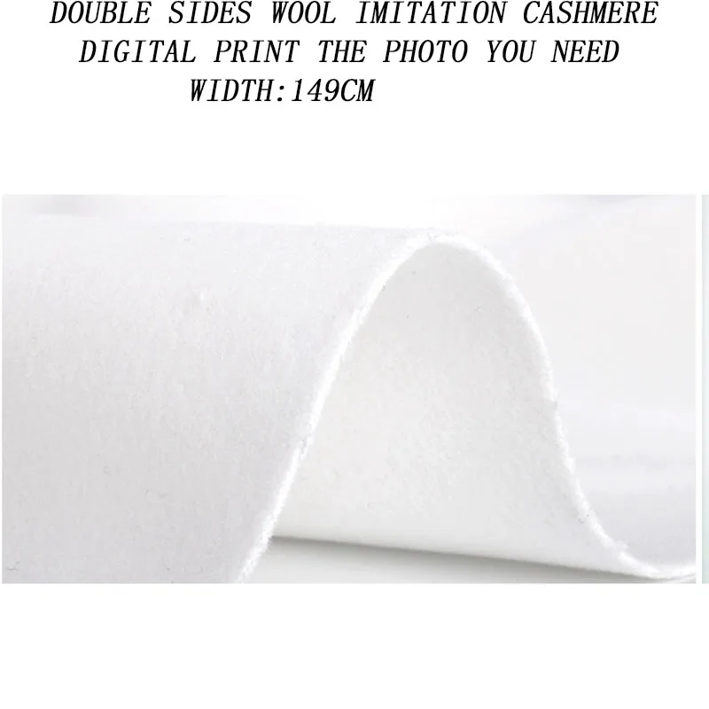 1-4 м/партия двустороннее шерстяное платье с цифровым принтом 149 см | Дом и сад