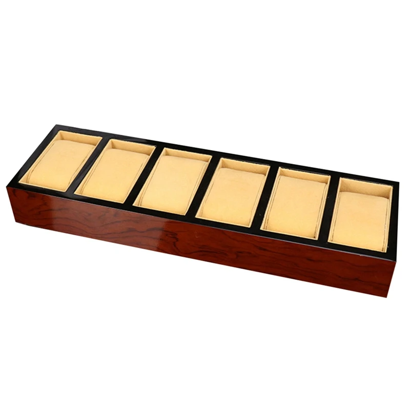 

6 Grid Watch Wooden Tray Spray Painted Wooden Display Storage Tray Jewelry Jewelry Storage Counter Home Dedicated