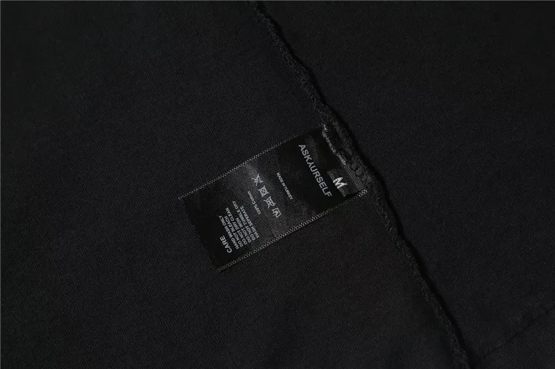 

New ASKYURSELF T Shirt Men Women 1:1 High Quality Washed Do Old Dye Sanskrit Top Tees ASKYURSELF T-Shirt