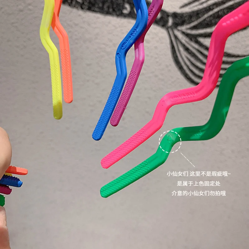 

6PC Korean Bright Candy Color Bezel Hairband Headwear Women Headband Hair Bands Hoop for Girls Children Gift Hair Accessories