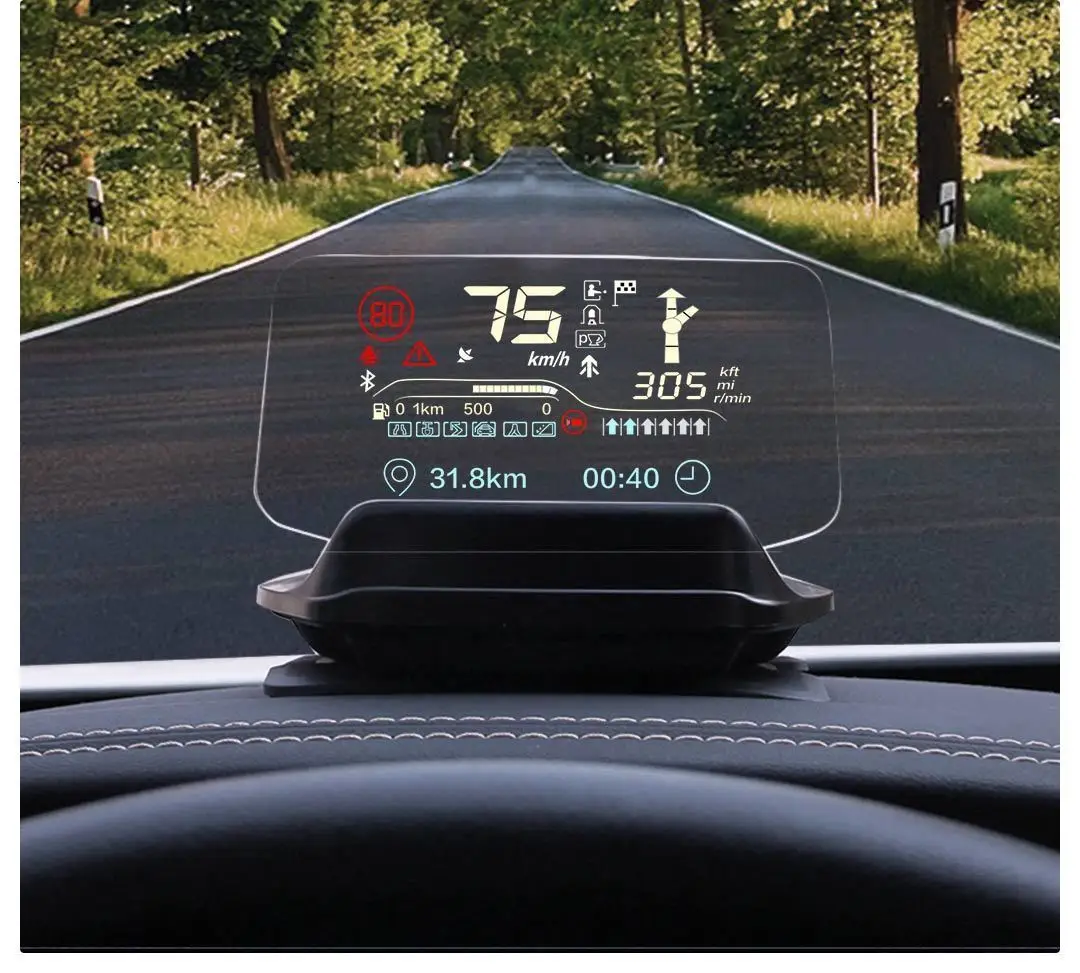 Xiaomi Mijia Carrobot Intelligence Car Hud Head Up Bluetooth Version Display OBD Driving Data Overspeed Warning System