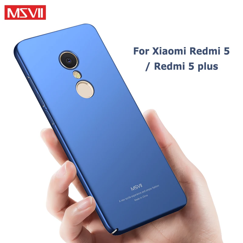Чехол для Redmi 5 Plus тонкий матовый чехол Msvii Xiaomi Xiomi Redmi5 из поликарбоната Pro чехлы|case