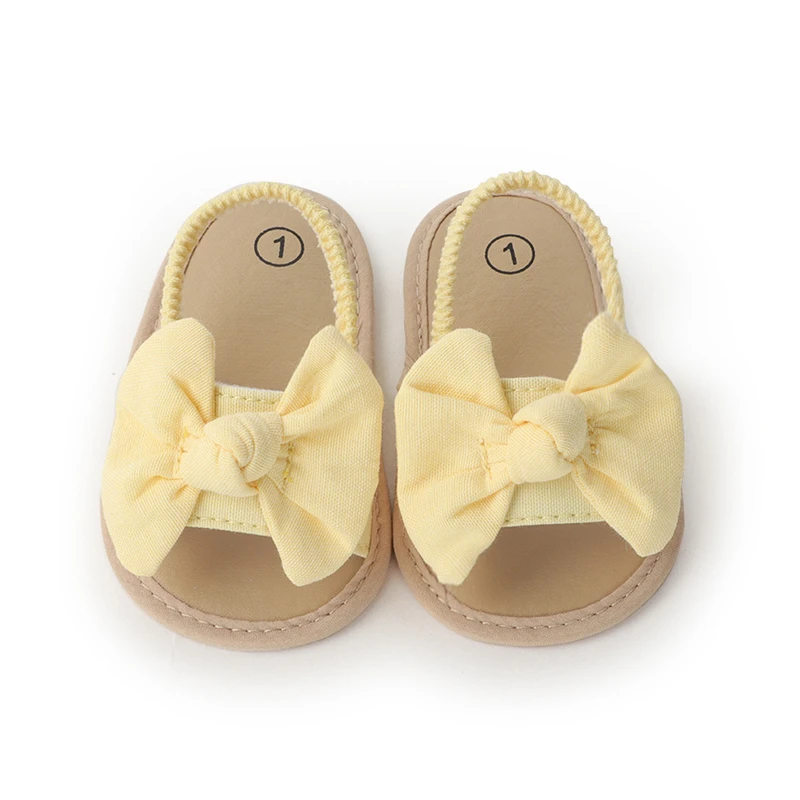 Босоножки для девочек милые летние босоножки новорожденных с большим бантом