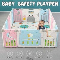foldable baby fence indoor playground park kids safety guardrail children babies playpen game crawling fencing play yard