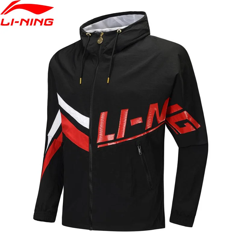 Li-Ning Men The Trend Loose Fit Windbreaker AT PROOF SMART LiNing li ning Sports Coat Retro Windproof Jackets AFDP249 MWF401 | Спорт и