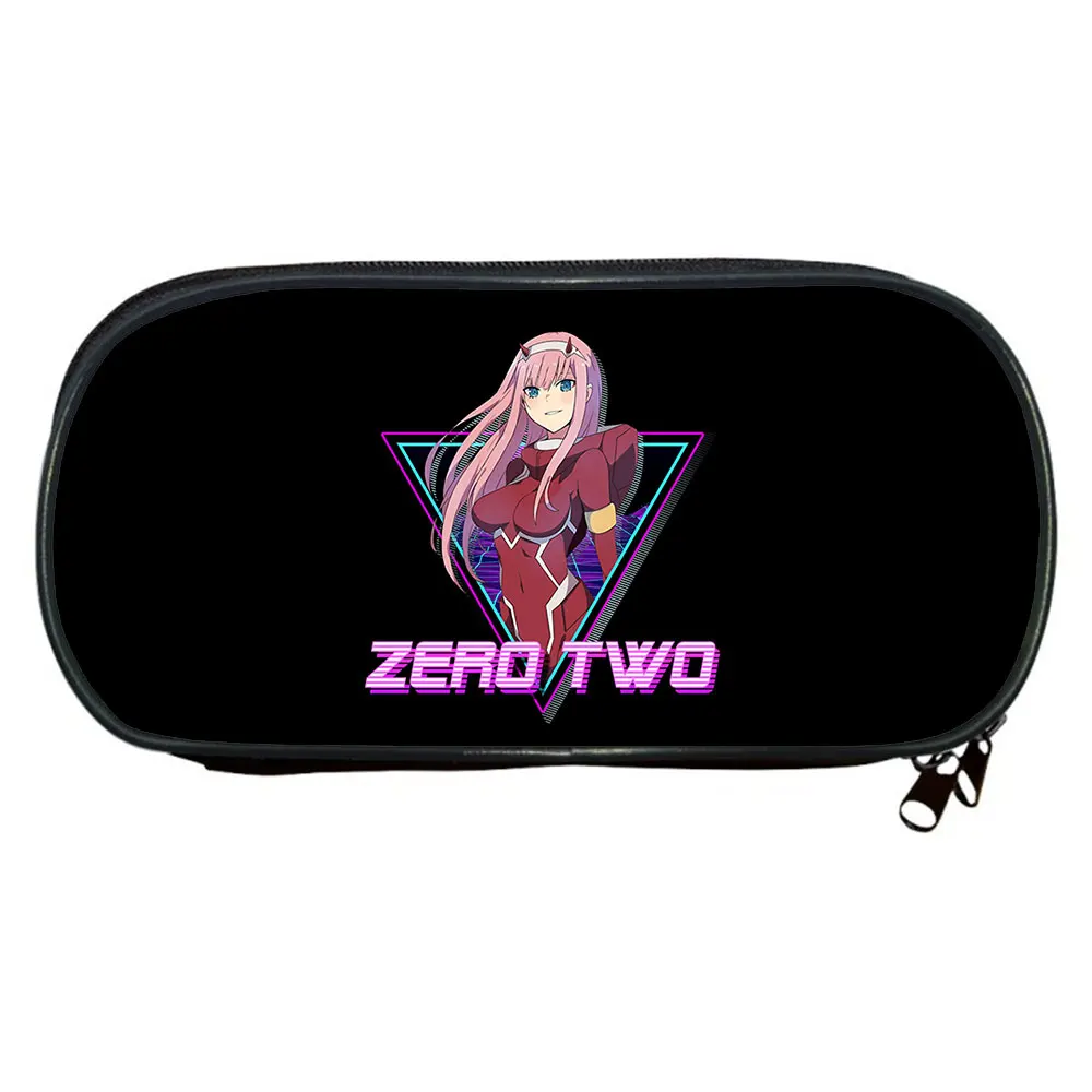 

Darling In The Franxx Pencil Case ZERO TWO Students Large Capacity Pen Box Children Anime Pencil Box Boys Girls Makeup Bags