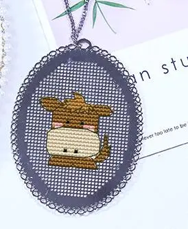 Xx DIY ремесло Стич вышивка крестиком Закладка гнезда пластик/металлическая ткань