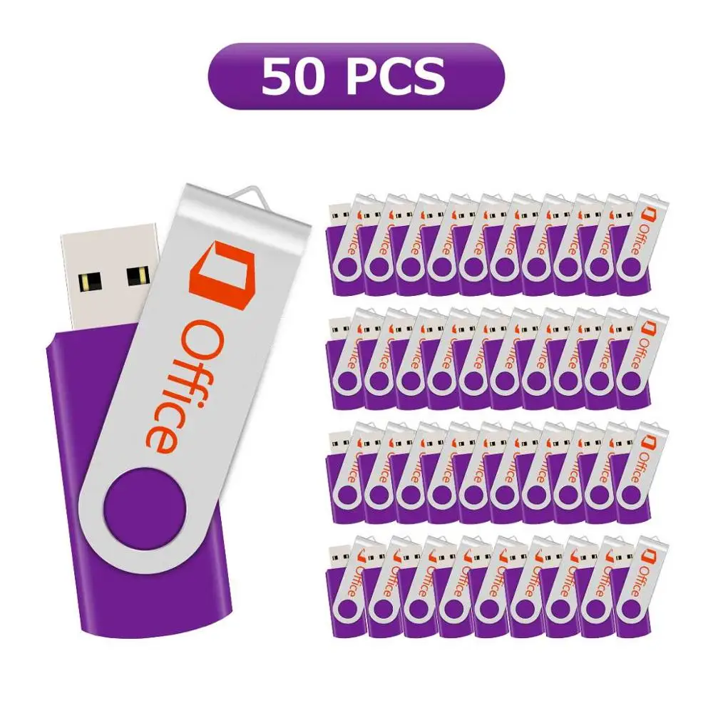 Фиолетовый J-boxing 50 шт. 8 ГБ USB флэш-накопитель Печатный Выгравированный Пользовательский логотип Флешка памяти Персонализированная металлическая Флешка с поворотным шарниром разноцветный - Цвет: Фиолетовый