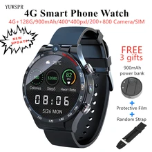 4GB+128GB Android 10 Mens Smartwatches 1.6' Touch Screen Dual Camera Download APP Google Play 4G SIM Smart Phone Watch APPLLP4
