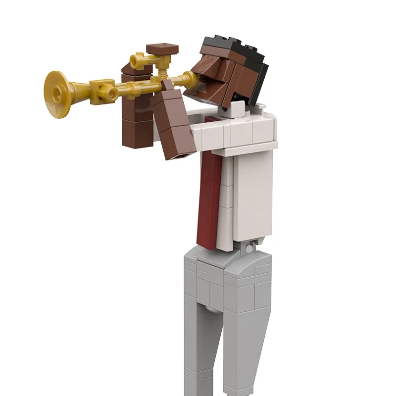 

Игрушечный музыкальный инструмент MOC Trumpeter креативный развивающий рожок инструмент «сделай сам» строительные блоки кирпичи игрушка мастер...